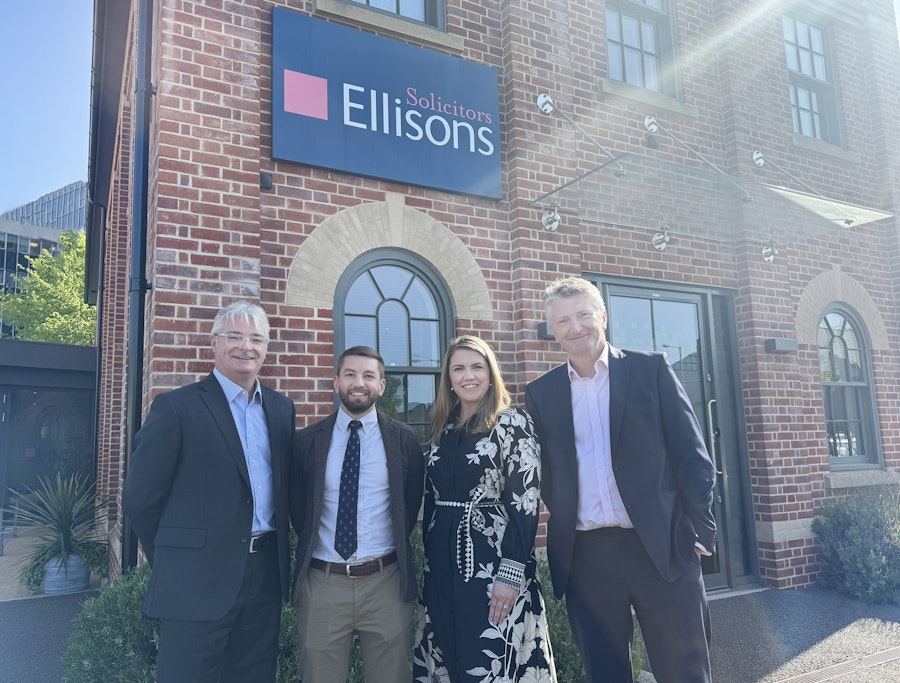 Amy Burton, David Heller and Phillip Slater with Managing Partner Guy Longhurst